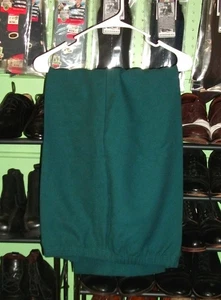 Vintage Ladies 70s 80s Hunter Green Pants Double Knits RETRO, Size 40 Plus - Picture 1 of 4