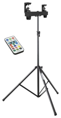 Eurolite LED Twin Scan Bar Scanner Licht Bühne Stativ Set DJ mobil Fernbedienung - Bild 1 von 4