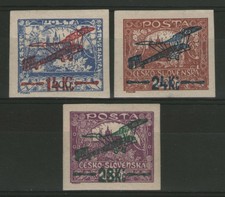 TCHECOSLOVAQUIE: PA.n°1/3 ** '+60%' (cote 280€)