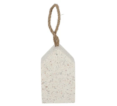 Tür Stopper Puffer Keil Wand Haus Form Terrazzo modern Schlaufe Hell Freistehend - Bild 1 von 2