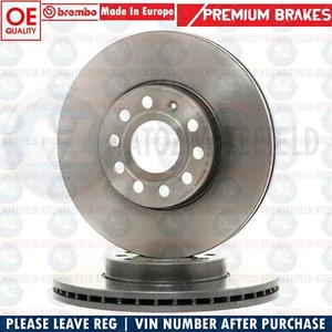 FOR VW CADDY 2.0 TDi HIGHLINE FRONT GENUINE BREMBO BRAKE DISCS PAIR 288mm - Picture 1 of 2