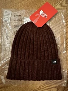 New! Women’s The North Face Chunky Rib Beanie Deep Garnet Red One Size - Picture 1 of 5