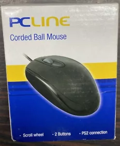PC LINE CORDED BALL MOUSE PS2 CONNECTION - Picture 1 of 3