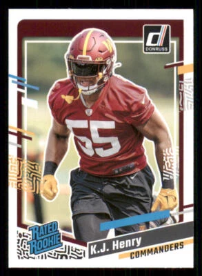 2023 Donruss #400 K.J. Henry RR RC - Image 1 of 2