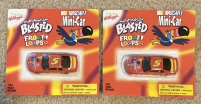 Kellogg's Marshmallow Blasted Froot Loops Mini-Car 1:64 Terry Labonte Lot Of 2 - Image 1 of 3