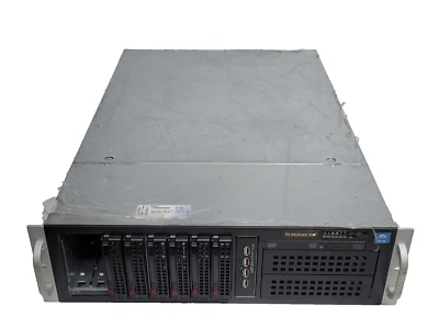 Chasis Supermicro 3U 8 bahías CSE-835TQ X8DA3 2x Intel Xeon E5620 12 GB RAM 920 W Foto 1 de 4