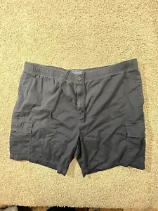 Croft & Barrow Men's Cargo Shorts Size 42 Elastic Waist Outdoor Hiking Utility - Picture 1 of 8