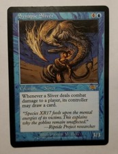 1x Synapse Sliver MTG Legions Blue Rare Creature Slightly Played x1