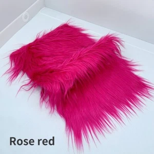 Faux Fur Fabric 8CM Long Fluffy DIY Material Sewing Toy Doll Hair 25 45CM - Picture 1 of 30