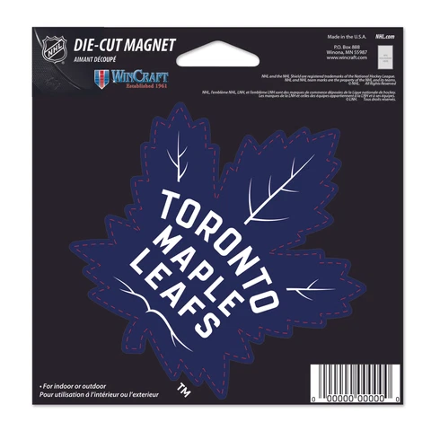 Toronto Maple Leafs WinCraft 5" Die-Cut Car Magnet Cover