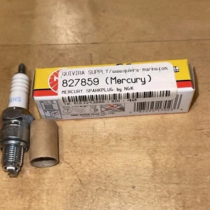 MERCURY MARINE SPARK PLUG BY NGK STOCK 7023,CR6HS;P/N 827859. - Picture 1 of 3