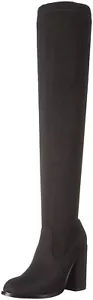 NEW Sol Sana Women's Black Suede Knee-High Boots Size EUR 41 NEW - Picture 1 of 6