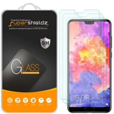 3X Supershieldz for Huawei P20 Pro Tempered Glass Screen Protector Saver - Image 1 of 4