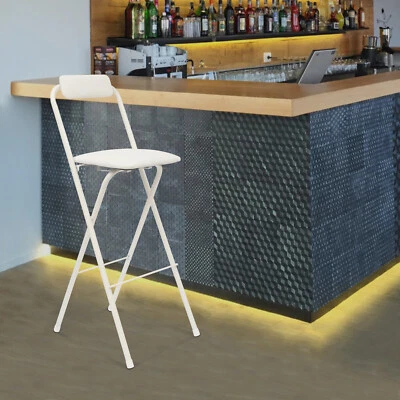 Nueva Silla de Bar Plegable Silla Plegable Alta Taburete Plegable Portátil Carga Máxima 125kg Foto 1 de 4