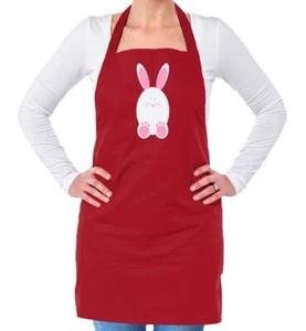 Blanco Conejito de Pascua - Unisex Delantal Adulto - Conejo Lindo Huevos Regalo - Imagen 1 de 12
