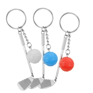 3 Pcs Golf Keychain Gadget Decorative Sports Themed for Men Exquisite Elements - Afbeelding 1 van 12