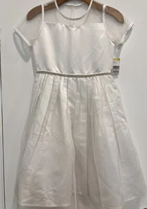 Special Editions Girl's White Dress Size 10/12 Communion Flower Girl New - Picture 1 of 5