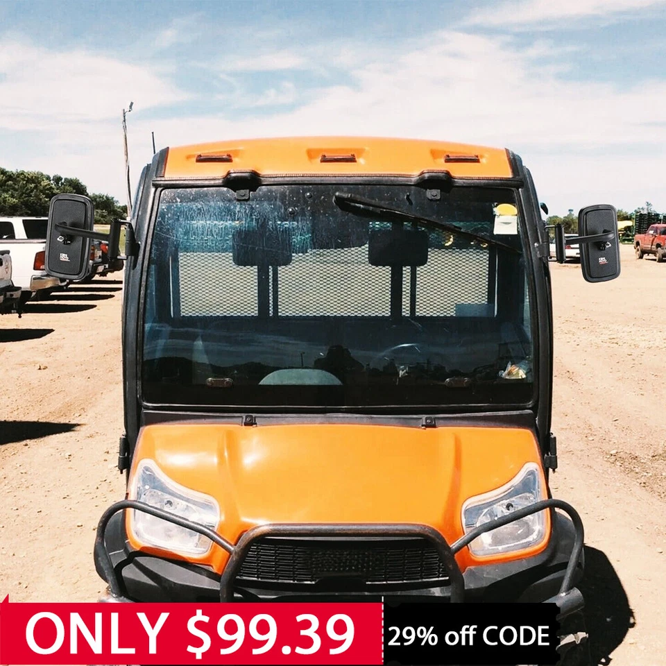 Kit de espejos retrovisores de cabina externos de 2 piezas para Kubota RTV400/500/1100 RTV1140 RTV-X1100C Foto 1 de 4