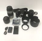 Sony Alpha DSLR-A100 With 3 Lenses + Charger & Battery And Extras