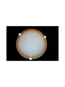 CEILING LIGHT D.30 AMBER Girella GLASS Collection - Picture 1 of 1