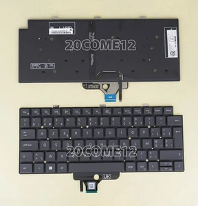 New for DELL Latitude 5320 7320 of year 2021 Keyboard Backlit Belgian Clavier - Afbeelding 1 van 2