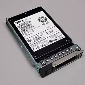 DELL EMC 960GB SAS 12Gbps Read Intensive 2.5" SSD MZ-ILT960C W/ Tray - Picture 1 of 5