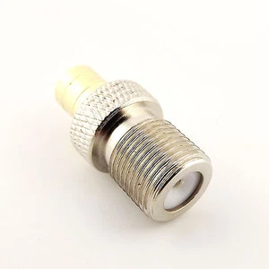F Female Jack to SMB Female Jack Straight RF Coaxial Adapter Connector Converter - Picture 1 of 8