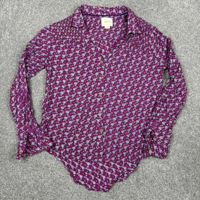 ANTHROPOLOGIE MAEVE Emory Top Womens 4 Button Up Blouse Lightweight Shirt Rayon - Image 1 of 4