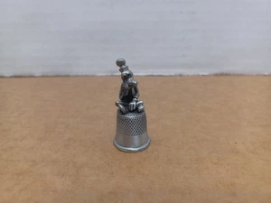 THIMBLE VINTAGE PEWTER DISNEY'S GOOFY - Picture 1 of 6