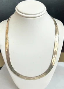 COLLAR CADENA ITALIA ESPIGA PLATA ESTERLINA 8MM 16" - Imagen 1 de 4