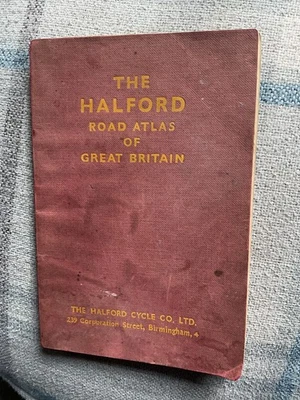 THE HALFORD ROAD ATLAS OF GREAT BRITAIN 1951 cloth covers RARE NOW Foto 1 de 4