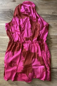 City Chic Women's Plus Size USA 22 Kiana Playsuit Romper Beautiful Print Pink - Picture 1 of 7