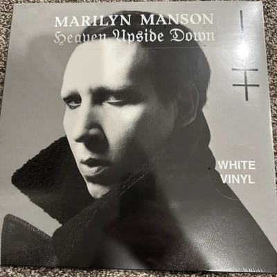 MARILYN MANSON HEAVEN UPSIDE DOWN LP *RARE* EU 2017 WHITE VINYL 1st PRESS !! New - Image 1 of 2