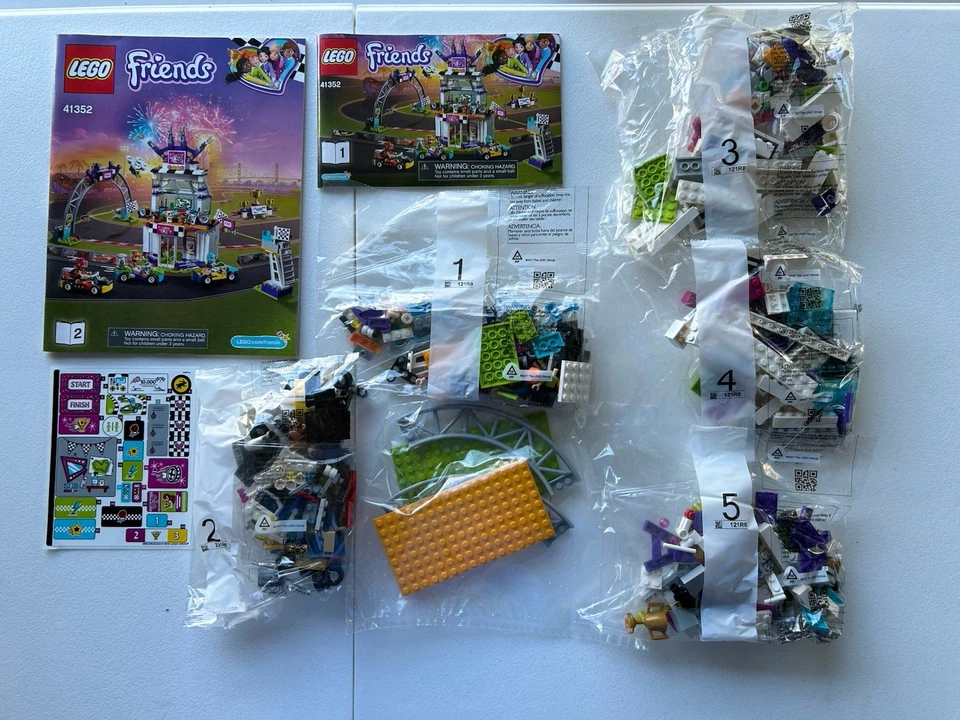 LEGO Friends The Big Race Day (41352), new/sealed bags, 100% complete, NO BOX - Image 1 of 1