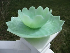 FIRE KING JADEITE UNUSED LOTUS PLATES AND BOWLS. - Picture 1 of 1