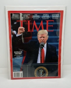 Time Magazine 2017 Donald Trump Inauguration 45th President Elect NO MAIL LABEL - Picture 1 of 3