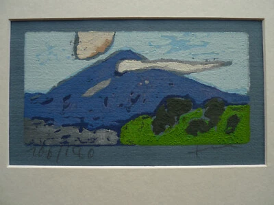 Klaus Fussmann *1938 Landschaft - Farblinolschnitt - Bild 1 von 4