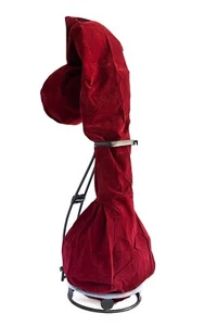 Supporto da terra pieghevole in metallo Veena/Veenai con rivestimento in tessuto di cotone con cerniera - Foto 1 di 5