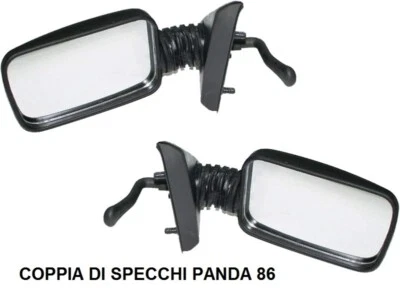 COPPIA SPECCHIO SPECCHI DESTRO SINISTRO FIAT PANDA DAL 1986 AL 2003 CON COMANDO - Immagine 1 di 3