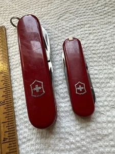 2 Vintage Victorinox Swiss Army Pocket Knives Multi Tools - Picture 1 of 11