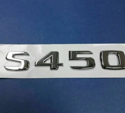 CROMO * S450 * INSIGNIA EMBLEMA LETRA MALETERO PARA MERCEDES BENZ CLASE S AMG Foto 1 de 2