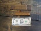 ANTIQUE BOXWOOD & BRASS RULE THE C-S CO. # 54 24" / 4 FOLD & LUFKIN 72" X46X