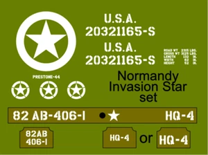 Normandy Invasion Star stencil set ww2 army - Picture 1 of 2