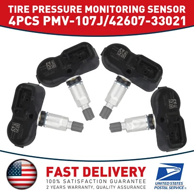 4 piezas nuevos sensores de presión de neumáticos TPMS aptos para Toyota FJ Cruiser PMV-107J 2007-2014 Foto 1 de 4