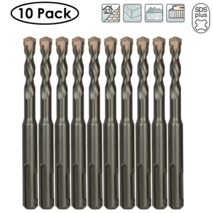 Taladro de martillos giratorios Drillforce 10 piezas 5/16"" x4"" sds + brocas de taladro de concreto de mampostería - Imagen 1 de 5