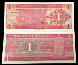 Netherlands Antilles 1 Gulden 1970 Banknote World Paper Money UNC Currency - Picture 1 of 3