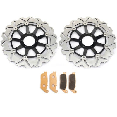 2 pastillas de rotores de freno delanteros para Honda GL 1500 GL1500 Valkyrie 1997-2003 98 99 00 Foto 1 de 4