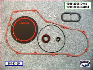 Primary Cover Beaded Gasket Kit, 1999-2005 Dyna, 1999-2006 Softail, ref 60539-94 - Imagen 1 de 1