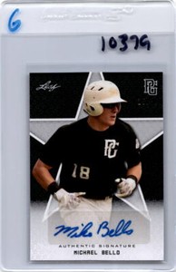 MICHAEL BELLO 2020 LEAF PERFECT GAME NATIONAL SHOWCASE BLACK AUTO /50 *10379
