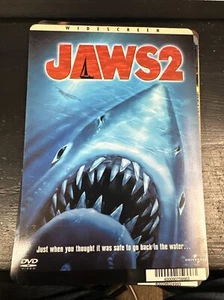 Jaws 2 BlockBuster Video Backer Card 5.5"X8" NO MOVIE  Vinyl Plastic - Picture 1 of 3